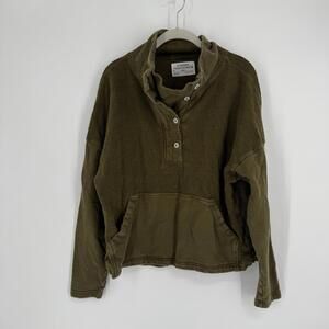 Rei Coop sweatshirt jacket womens medium M green fleece hiking gorpcore outdoor